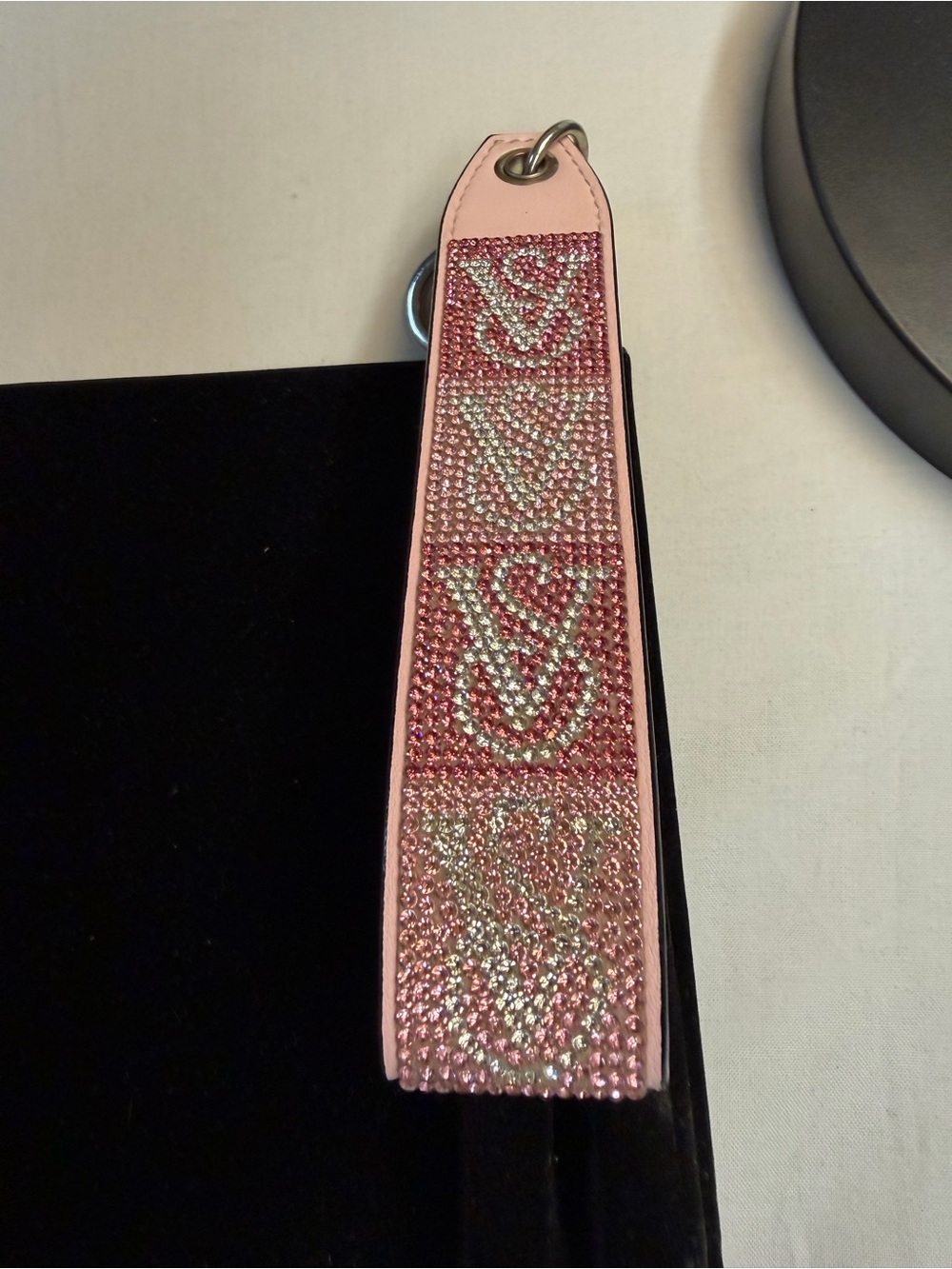 Pink Crystal-Embellished Key Strap - Picture 8 of 9